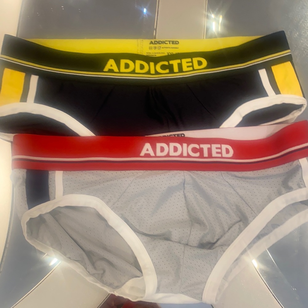 two addicted sport briefs nylon cotton mesh🔥